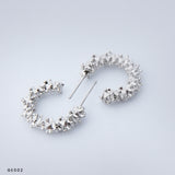 Check Ear Hoops - The Gilded Gems
